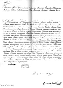Királyi meghívó az 1825. évi országgyűlésre