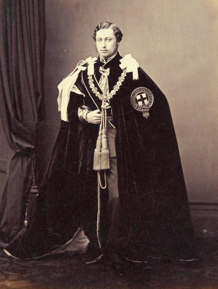 King Edward VII wearing the robes of the Most Noble Order of the Garter