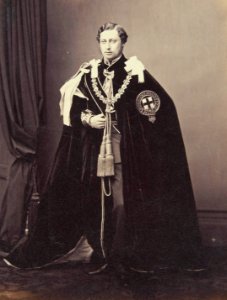 King Edward VII wearing the robes of the Most Noble Order of the Garter