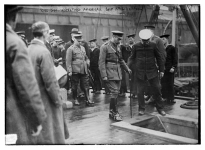 King Geo. (i.e. George) inspecting American ship at Liverpool LCCN2014704814
