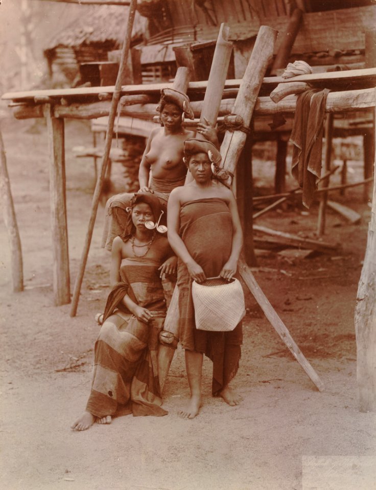 KITLV - 103549 - Stafhell & Kleingrothe - Medan-Deli - Batak women in Karo lands - circa 1890