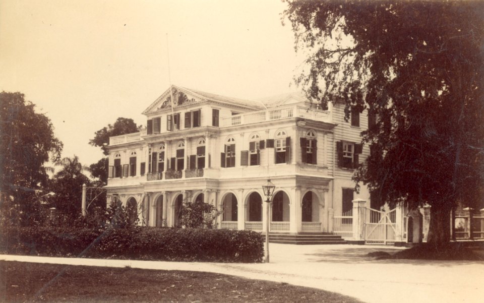 KITLV - 100644 - Government House in Paramaribo - circa 1895