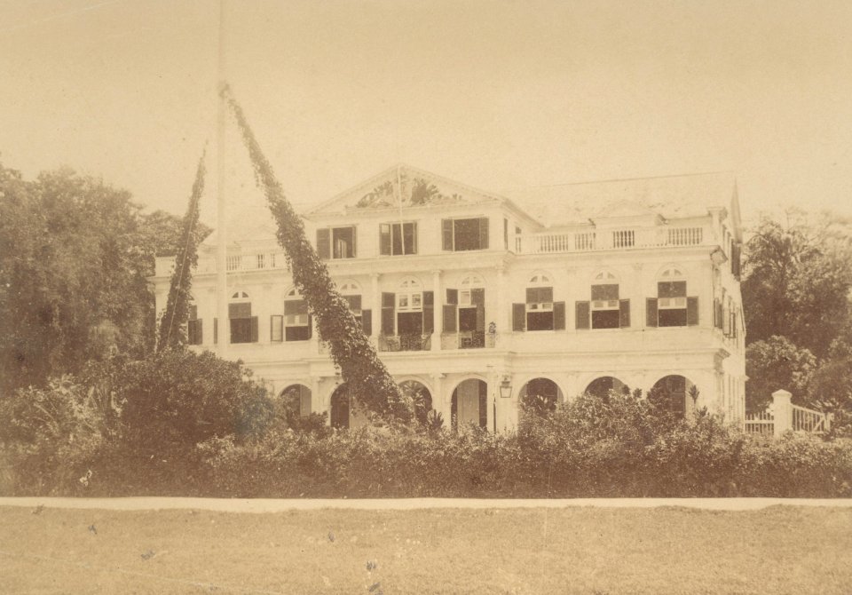 KITLV - 100648 - Government House in Paramaribo - circa 1895