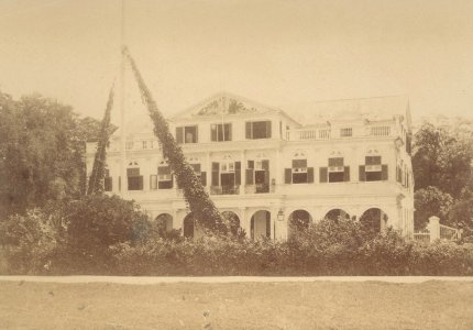 KITLV - 100648 - Government House in Paramaribo - circa 1895