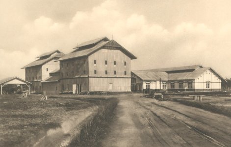 KITLV - 101121 - Kleingrothe, C.J. - Medan - Rubber factory in Tanjung Kassau in Sumatra - circa 1905