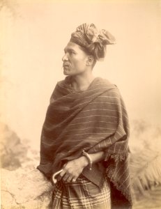 KITLV - 101316 - Kleingrothe, C.J. - Medan - Batak dignitary on the east coast of Sumatra - circa 1890