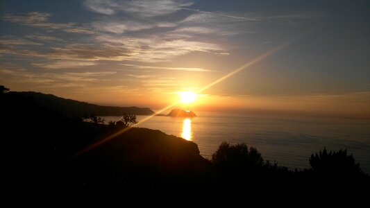 Basque country sea horizon photo