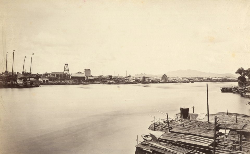 KITLV - 110094 - Port of Canton (Guangzhou, China) - circa 1871