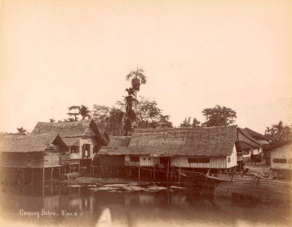 KITLV - 105811 - Lambert & Co., G.R. - Singapore - Kampong Baru at Singapore - circa 1890