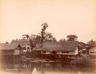 KITLV - 105811 - Lambert & Co., G.R. - Singapore - Kampong Baru at Singapore - circa 1890 photo