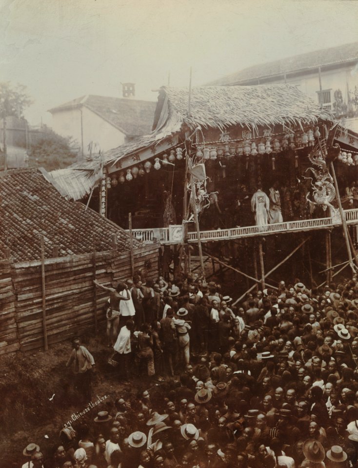 KITLV - 106226 - Lambert & Co., G.R. - Singapore - Chinese theater in the Straits Settlements - circa 1900