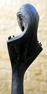 Fingers rear view bronze