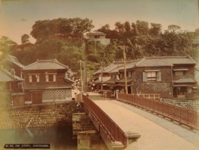 KITLV - 110616 - Kusakabe, Kimbei - Road at Yokohama in Japan - circa 1890 photo