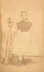 KITLV - 118374 - Anna Marie Philippina Vlier in Surinam - circa 1867