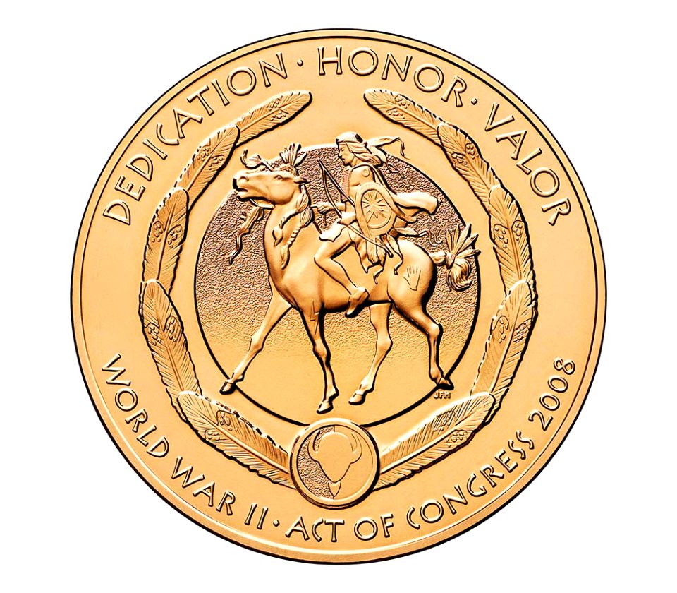 Kiowa Tribe Congressional Gold Medal (reverse)