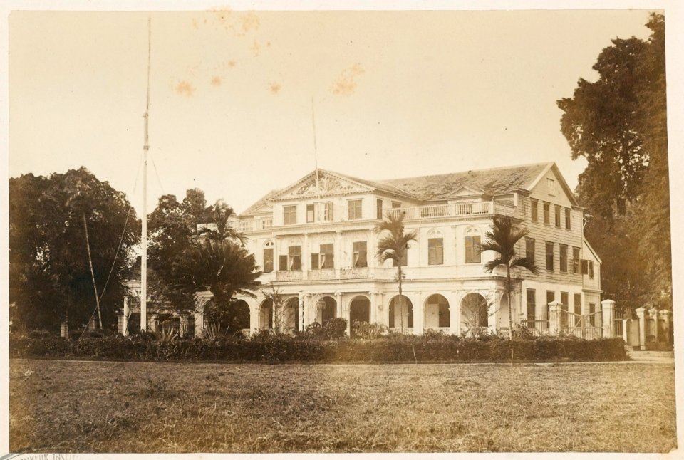 KITLV - 12671 - Government House in Paramaribo, Surinam - circa 1890