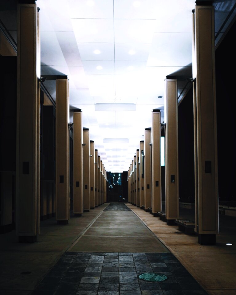 Hallway lights waiting