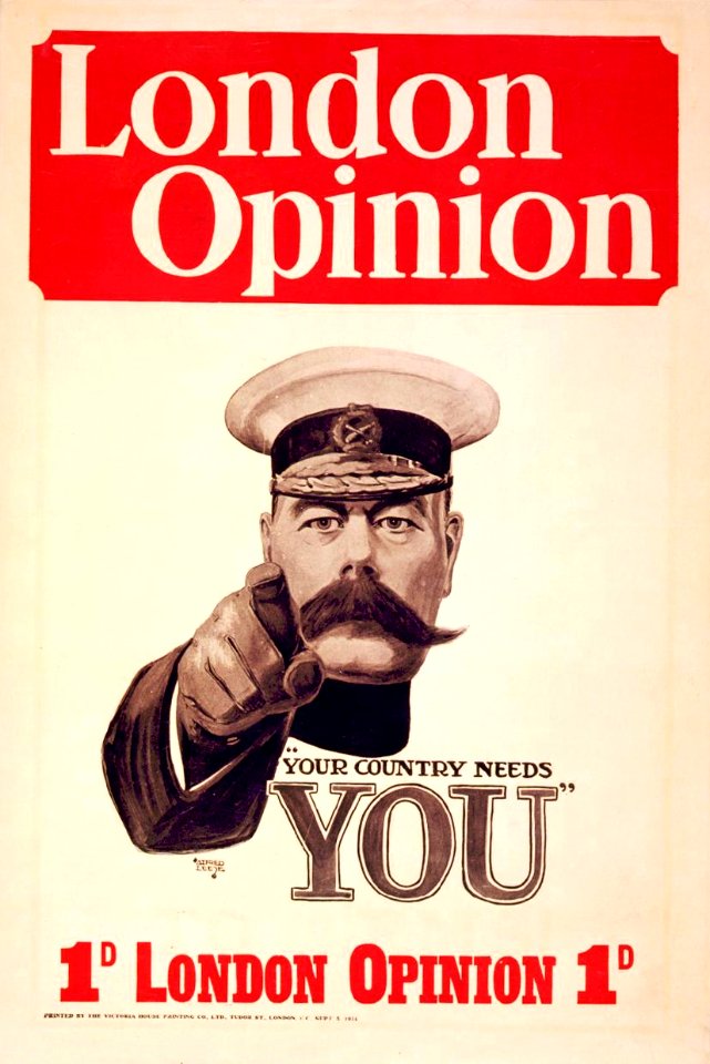 Kitchener poster by Alfred Leete