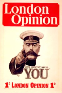 Kitchener poster by Alfred Leete