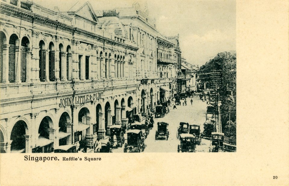 KITLV - 1404899 - Singapore. Raffles Square - 1895-1908
