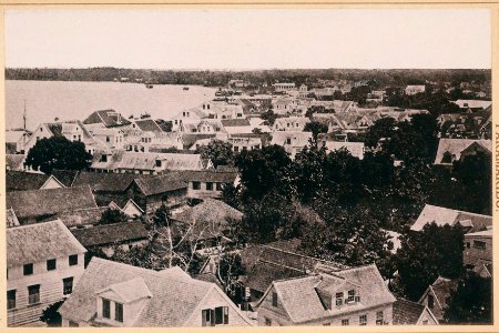 KITLV - 12669 - Bend of the Surinam River in Paramaribo - circa 1899
