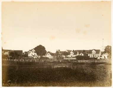 KITLV - 12693 - Park at the Government Square in Paramaribo - circa 1890