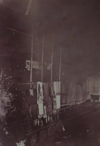 KITLV - 152219 - Demmeni, J. - Lasa, sacrifice scaffold with offerings to the spirits by Kayan on the Upper Kapuas River (Sungai Kapuas) for the New Year's celebration - 1897-05