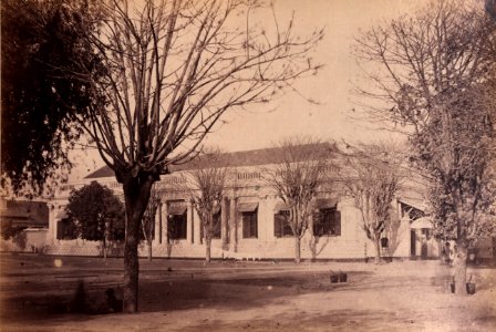 KITLV - 155222 - Buwalda, K. - Soerabaija - Barracks The Pavilion in Surabaya - 1865