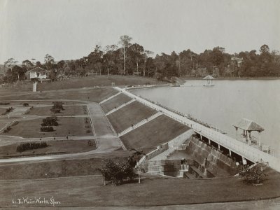 KITLV - 150810 - Lambert & Co., G.R. - Singapore - Water reservoir at Singapore - circa 1890 photo