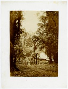 KITLV - 16057 - Junghuhn, Franz Wilhelm (1809-1864) - House of Franz Wilhelm Junghuhn at Lembang near Bandung - circa 1860