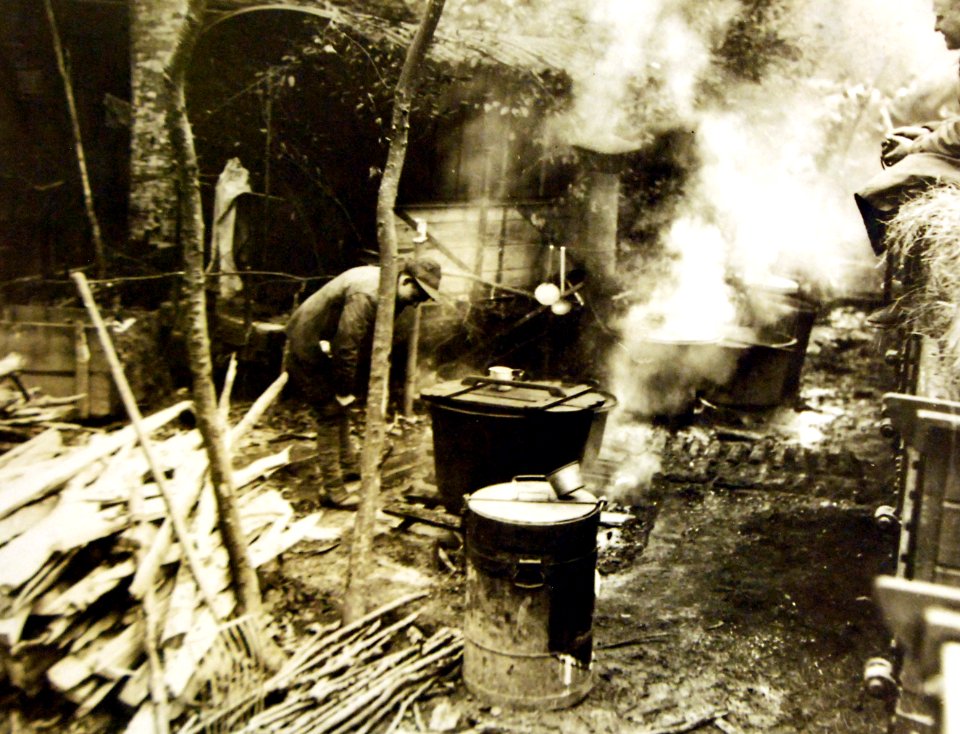 Kitchen of 60cm railway, Company C, 15th Engineers, Construction Battalion No.1, France, 1918 (30324134120)