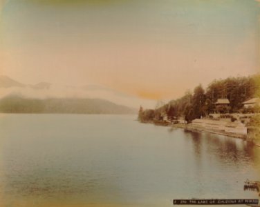 KITLV - 110641 - Kusakabe, Kimbei - Chuzenji lake at Nikkō, Tochigi (日光市), Japan - circa 1890