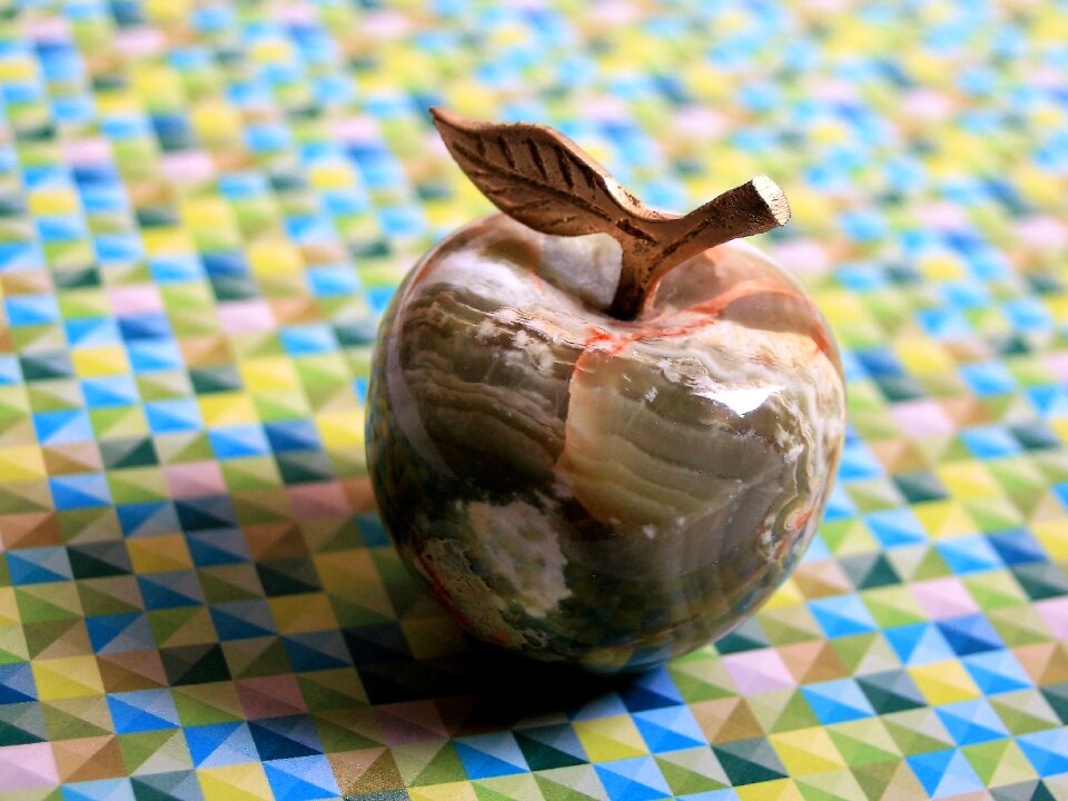 Apple color closeup
