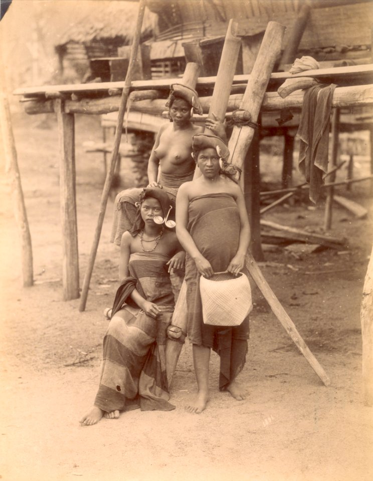 KITLV - 101319 - Kleingrothe, C.J. - Medan - Batak women in Kabupaten Karo (Karo Regency) - circa 1880