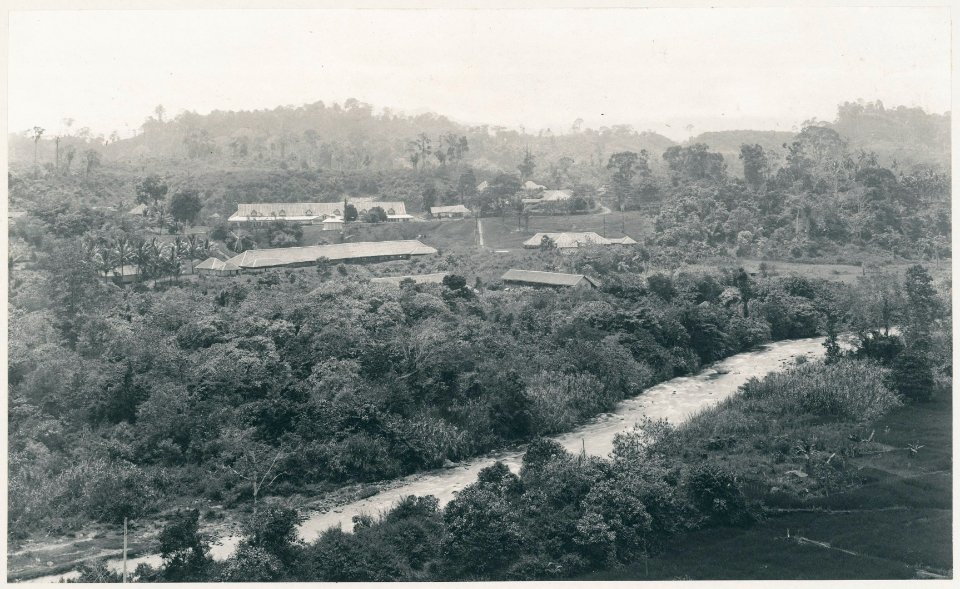 KITLV - 12618 - Kleingrothe, C.J. - Medan - Tobacco plantation Namu Ceru at Gunungrintih in Deli - 1903