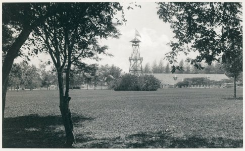 KITLV - 12646 - Kleingrothe, C.J. - Medan - Bell tower on the plantation Klumpang in Deli - 1903