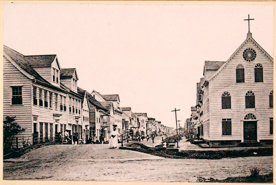 KITLV - 12666 - Saramaccastraat, Paramaribo - circa 1899