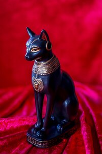 Statue egyptian cat goddess florencia photo