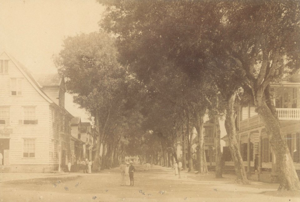 KITLV - 103924 - Heerenstraat in Paramaribo - circa 1890