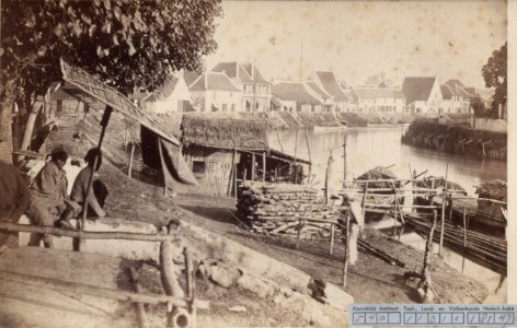 KITLV - 103964 - Buwalda, K. - Soerabaja - Kali Pegirian, Surabaya - 1865
