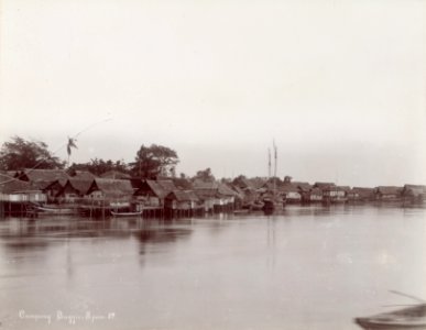KITLV - 105810 - Lambert & Co., G.R. - Singapore - Kampong Buggis, the Buginese district of Singapore - circa 1900 photo