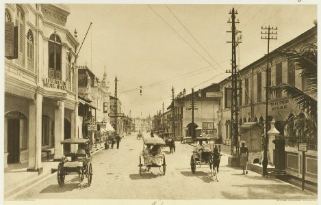 KITLV - 26913 - Kleingrothe, C.J. - Medan - Kesawanstraat, Medan, Sumatra - circa 1905