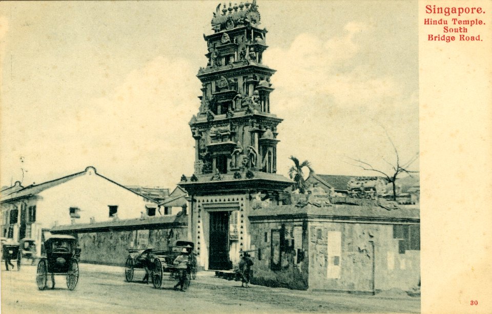 KITLV - 1404886 - Singapore. Hindu Temple. South Bridge Road. - 1895-1908