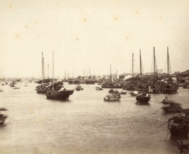 KITLV - 110095 - Port of Canton (Guangzhou, China) - circa 1871