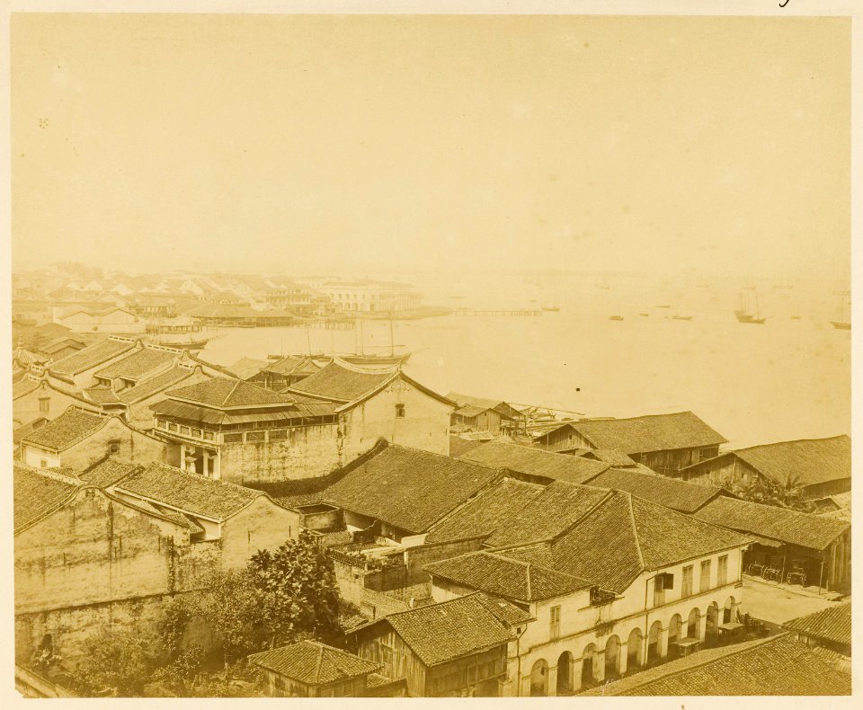 KITLV - 29162 - Roadstead of Singapore - 1860