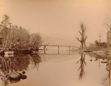 KITLV - 110639 - Kusakabe, Kimbei - Chuzenji lake near Nikkō, Tochigi (日光市) in Japan - circa 1890