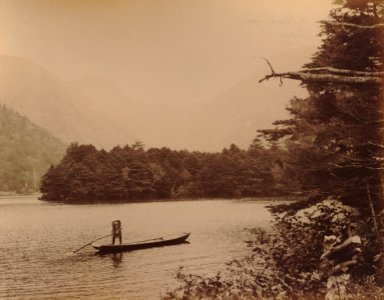 KITLV - 110643 - Kusakabe, Kimbei - Chuzenji lake at Nikkō, Tochigi (日光市), Japan - circa 1890