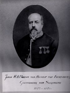 KITLV - 33041 - John Herbert August Willem van Heerdt tot Eversberg, governor of Surinam (1882-1885) - circa 1885