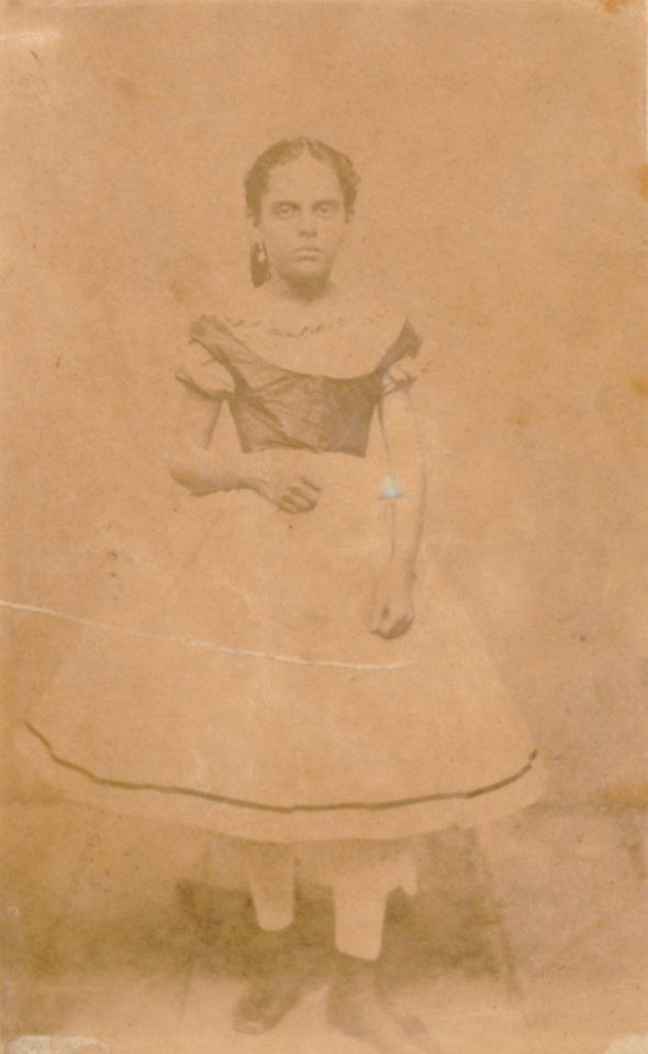 KITLV - 118375 - Anna Marie Philippina Vlier in Surinam - circa 1867