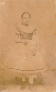 KITLV - 118375 - Anna Marie Philippina Vlier in Surinam - circa 1867 photo